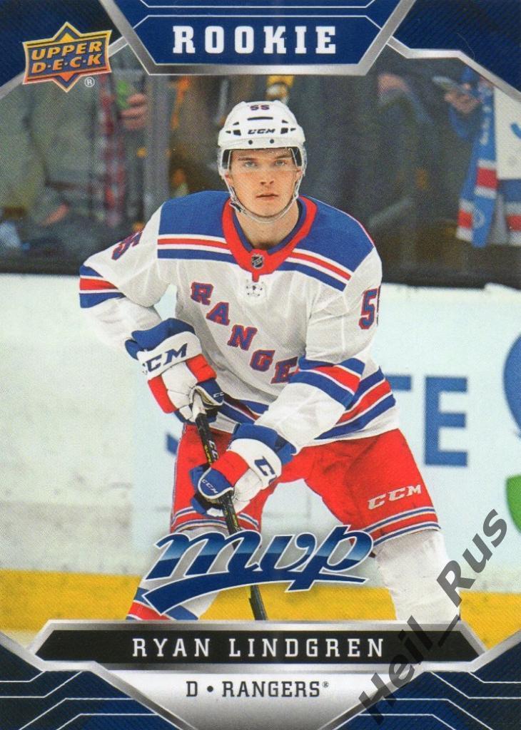 Хоккей. Карточка Ryan Lindgren/Райан Линдгрен New York Rangers/Рейнджерс НХЛ/NHL