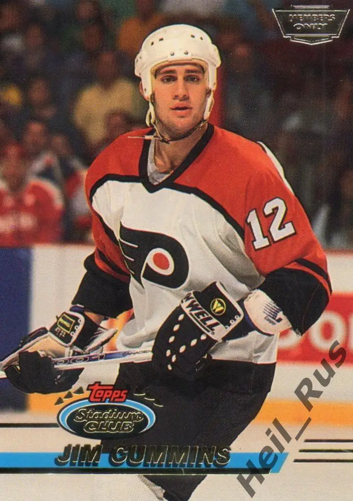 Хоккей Карточка Jim Cummins/Джим Камминс Philadelphia Flyers/Филадельфия НХЛ/NHL