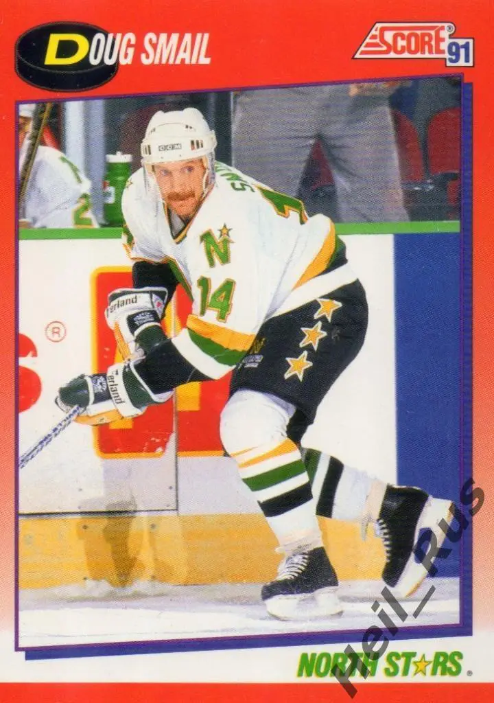 Хоккей. Карточка Doug Smail/Дуг Смэйл Minnesota North Stars / Миннесота НХЛ/NHL