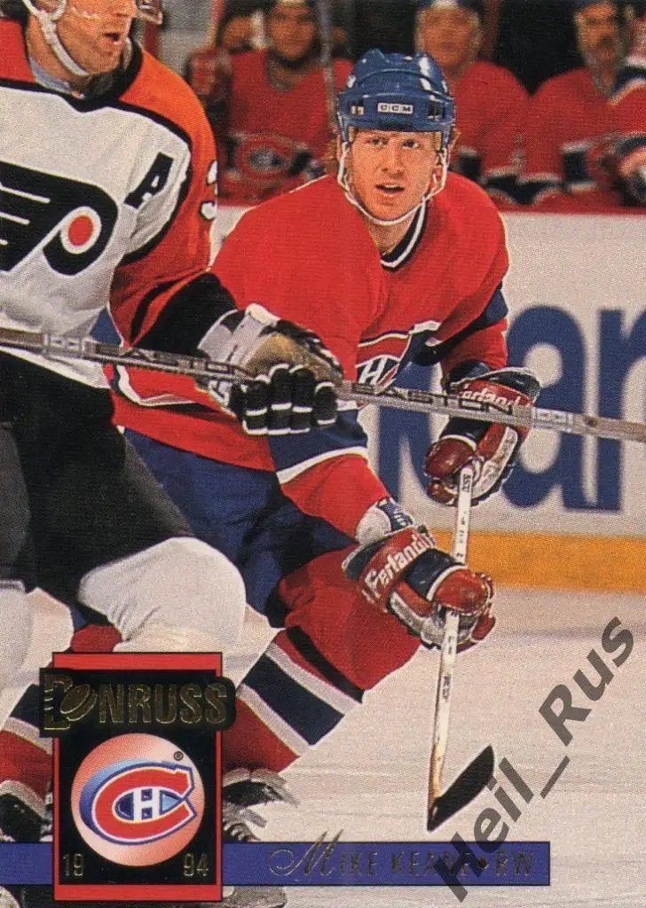 Хоккей. Карточка Mike Keane/Майк Кин (Montreal Canadiens / Монреаль) НХЛ/NHL