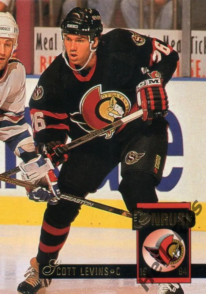Хоккей. Карточка Scott Levins/Скотт Левинс (Ottawa Senators/Оттава) НХЛ/NHL