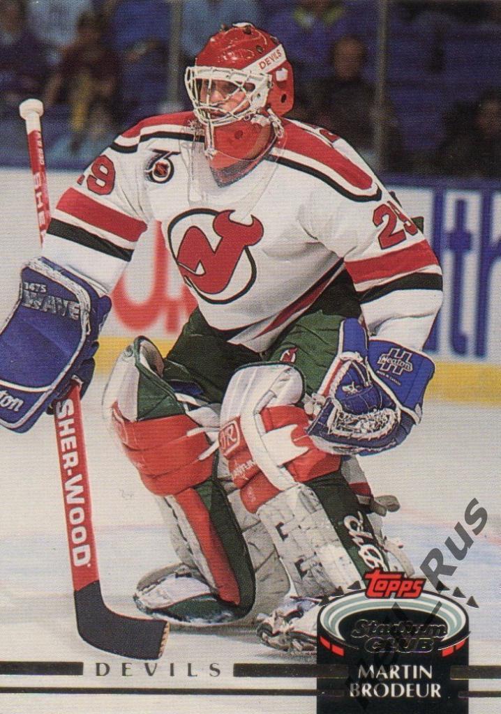 Хоккей; Карточка Martin Brodeur/Мартин Бродер (New Jersey Devils/Девилз) НХЛ/NHL