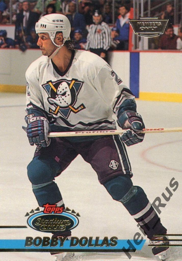Хоккей. Карточка Bobby Dollas/Бобби Доллас (Mighty Ducks of Anaheim) НХЛ/NHL