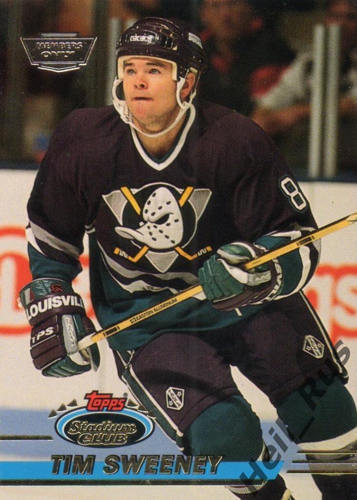Хоккей. Карточка Tim Sweeney/Тим Суини (Mighty Ducks of Anaheim/Анахайм) НХЛ/NHL