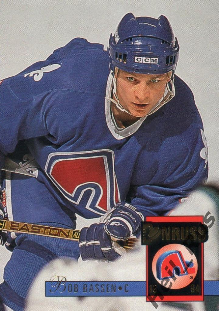 Хоккей. Карточка Bob Bassen/Боб Бассен (Quebec Nordiques/Квебек Нордикс) НХЛ/NHL