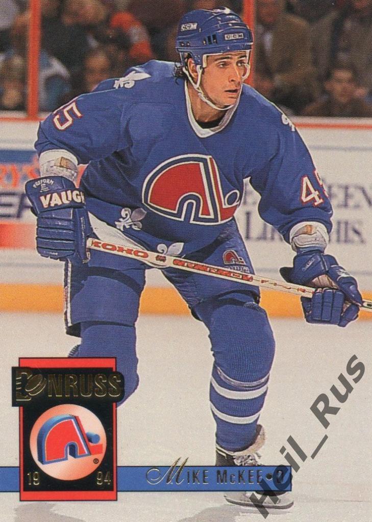 Хоккей. Карточка Mike McKee/Майк Макки (Quebec Nordiques/Квебек Нордикс) НХЛ/NHL