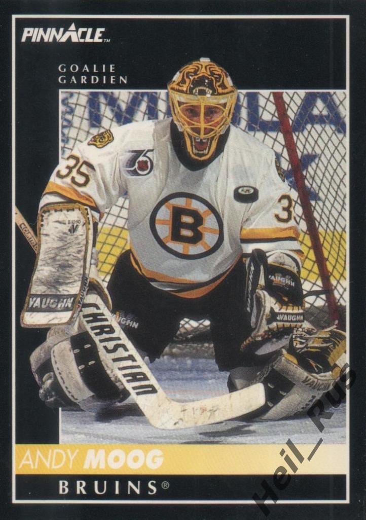 Хоккей. Карточка Andy Moog / Энди Муг (Boston Bruins / Бостон Брюинз) НХЛ/NHL