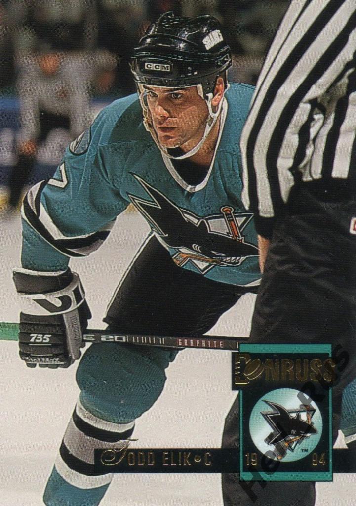 Хоккей. Карточка Todd Elik/Тодд Элик (San Jose Sharks/Сан-Хосе Шаркс) НХЛ/NHL