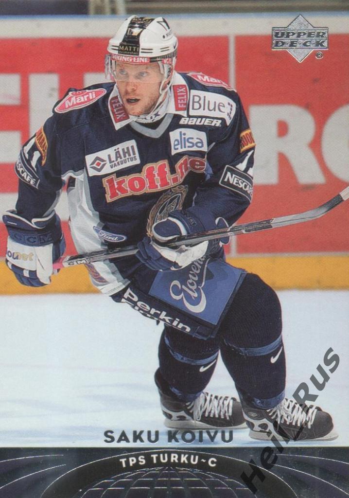 Хоккей. Карточка Saku Koivu/Саку Койву (TPS Turku/ТПС Турку) НХЛ/NHL 2004-05