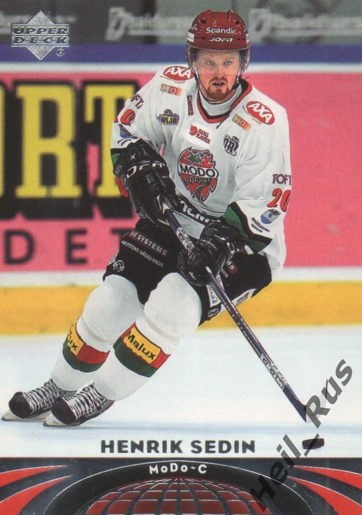 Хоккей. Карточка Henrik Sedin/Хенрик Седин (MoDo/МОДО, Ванкувер) НХЛ/NHL 2004-05
