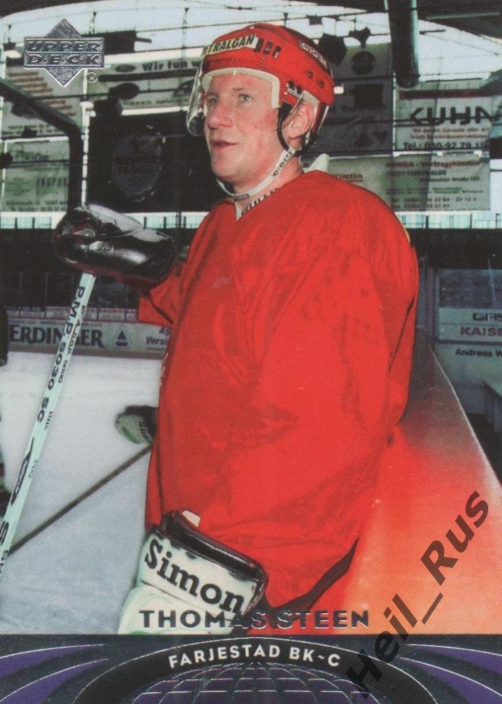 Хоккей. Карточка Thomas Steen/Томас Стин (Farjestads BK / Ферьестад БК) НХЛ/NHL