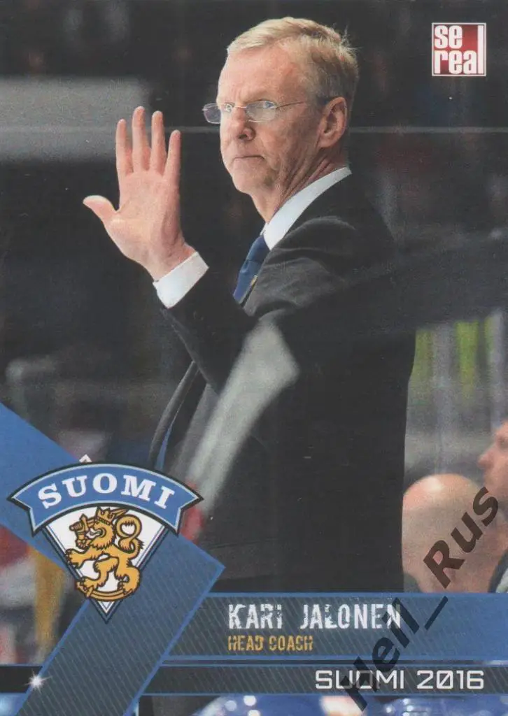 Хоккей. Карточка Кари Ялонен (сборная Финляндия, Торпедо Нижний Новгород) SeReal