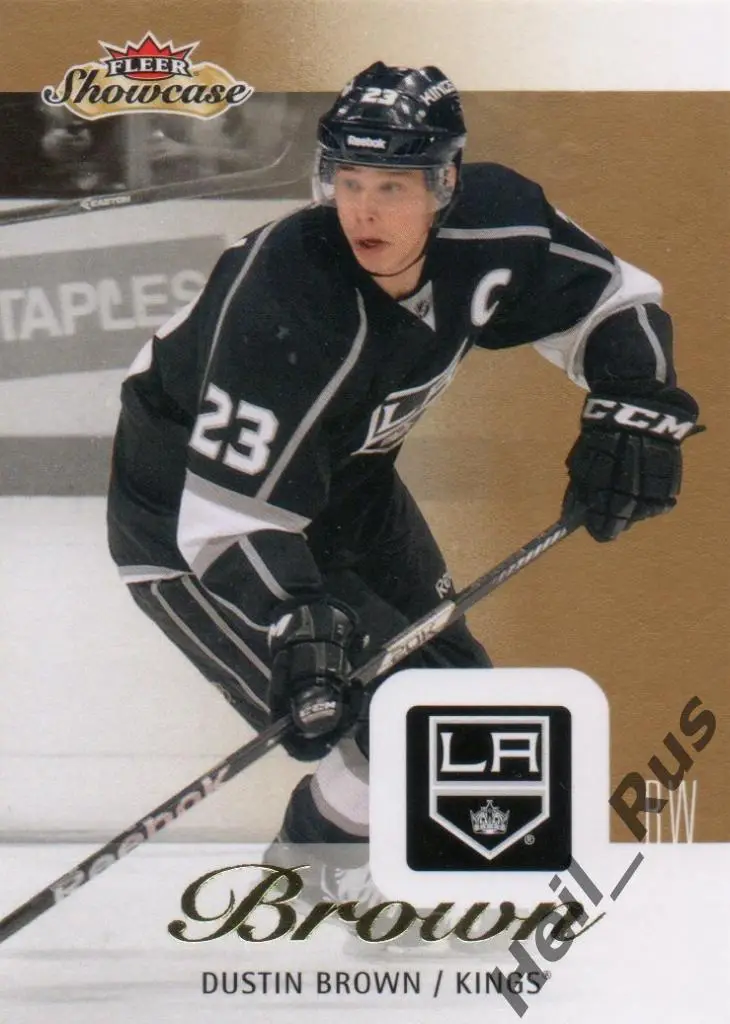 Хоккей; Карточка Dustin Brown / Дастин Браун (Los Angeles Kings / Кингз) НХЛ/NHL