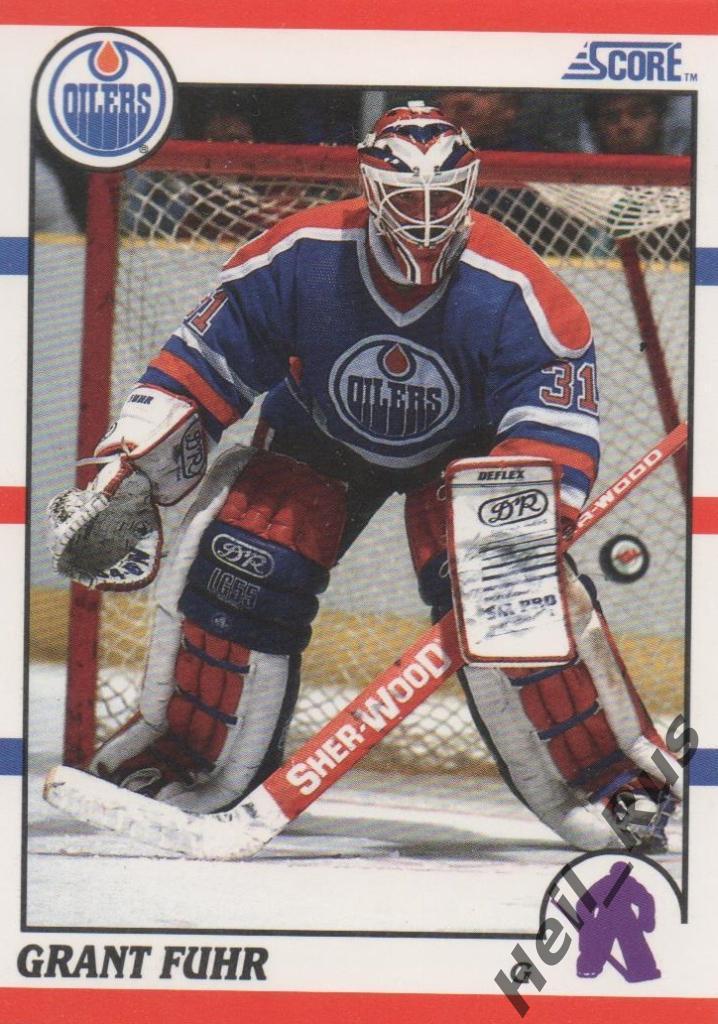 Хоккей Карточка Grant Fuhr/Грант Фюр (Edmonton Oilers / Эдмонтон Ойлерз) НХЛ/NHL