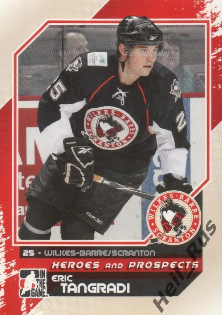 Хоккей. Карточка Эрик Тангрэйди (Wilkes-Barre/Scranton, Барыс) AHL, НХЛ/NHL, КХЛ
