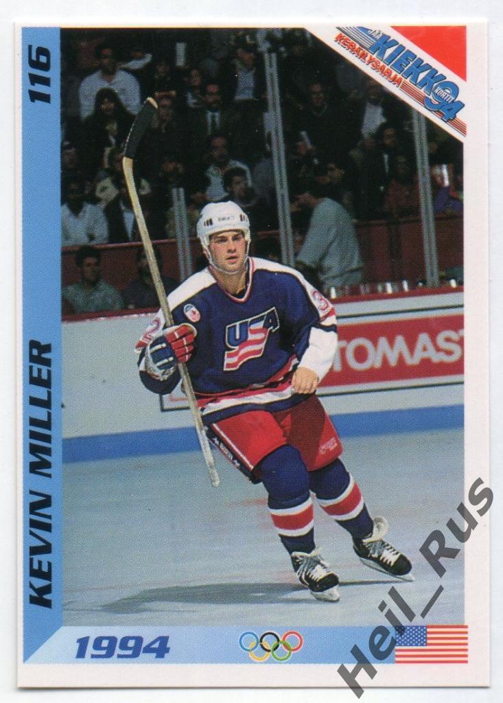 Хоккей. Карточка Kevin Miller / Кевин Миллер (USA/США, St. Louis Blues) НХЛ/NHL