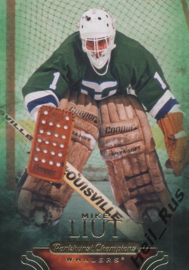 Хоккей. Карточка Mike Liut/Майк Льют (Hartford Whalers/Хартфорд Уэйлерс) НХЛ/NHL