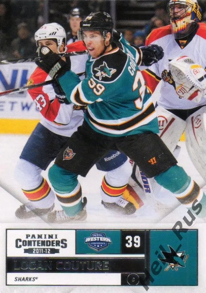 Хоккей Карточка Logan Couture/Логан Кутюр San Jose Sharks/Сан-Хосе Шаркс NHL-НХЛ
