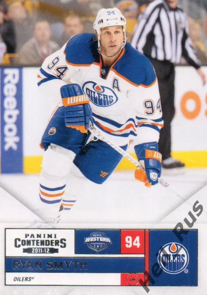 Хоккей; Карточка Ryan Smyth/Райан Смит (Edmonton Oilers/Эдмонтон Ойлерз) НХЛ/NHL