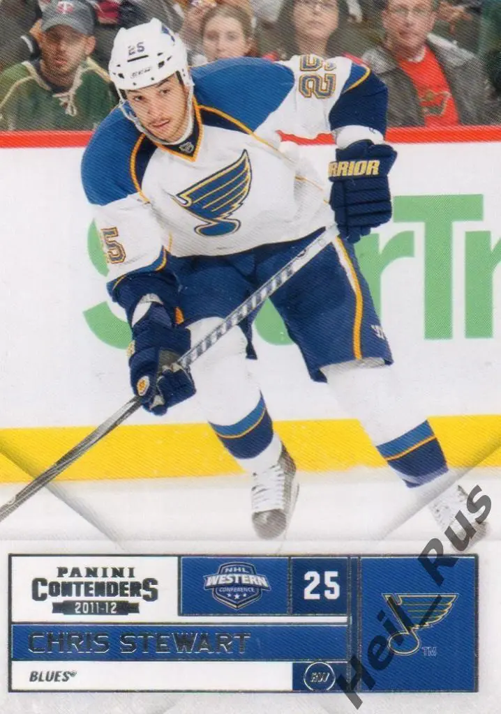 Хоккей. Карточка Chris Stewart/Крис Стюарт (Сент-Луис Блюз, Слован) NHL/НХЛ/КХЛ