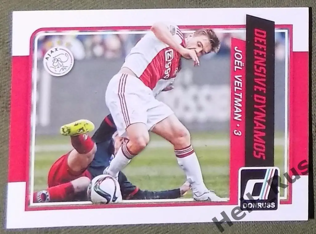 Футбол. Карточка Joel Veltman/Джоэл Велтман (Ajax/Аякс) Panini/Панини 2015