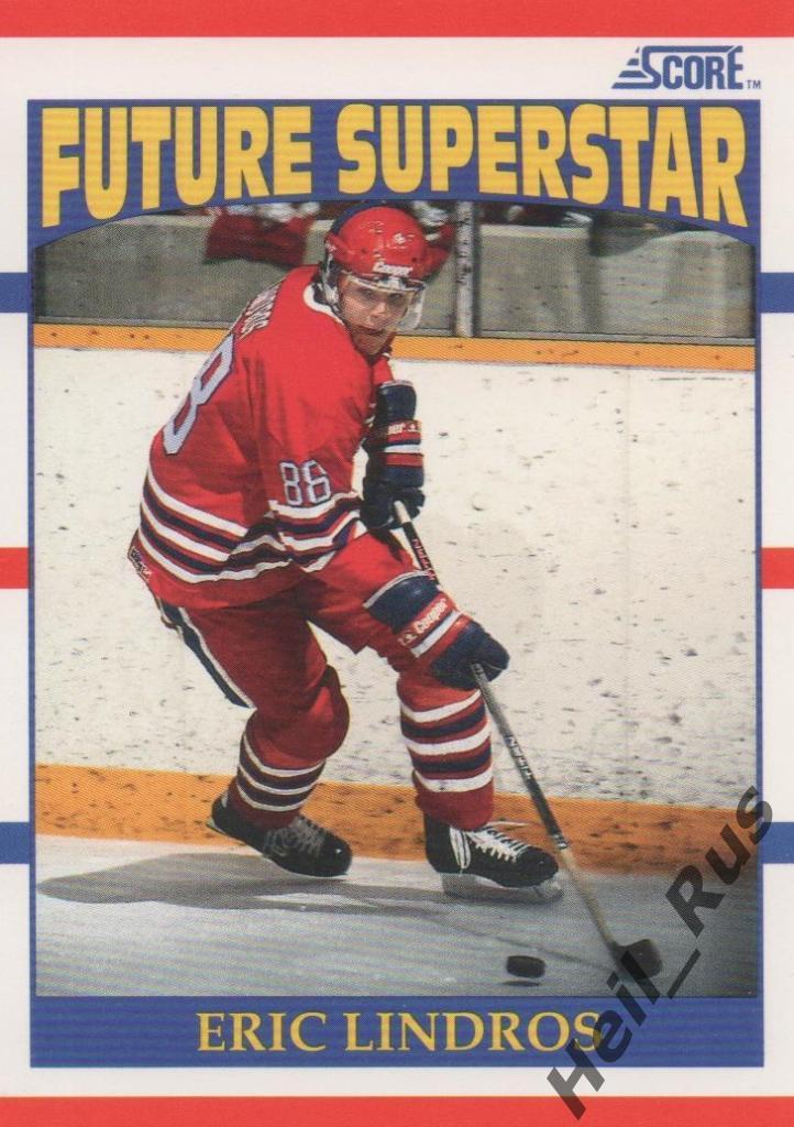 Хоккей. Карточка Eric Lindros/Эрик Линдрос (Oshawa, Philadelphia Flyers) НХЛ/NHL