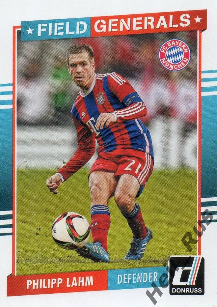 Футбол. Карточка Philipp Lahm/Филипп Лам (FC Bayern Munich/Бавария) Panini 2015