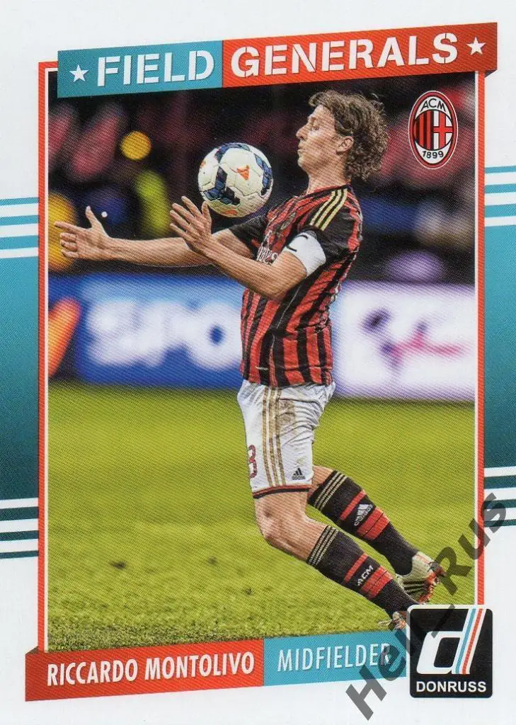 Футбол. Карточка Riccardo Montolivo/Риккардо Монтоливо (Milan/Милан) Panini 2015