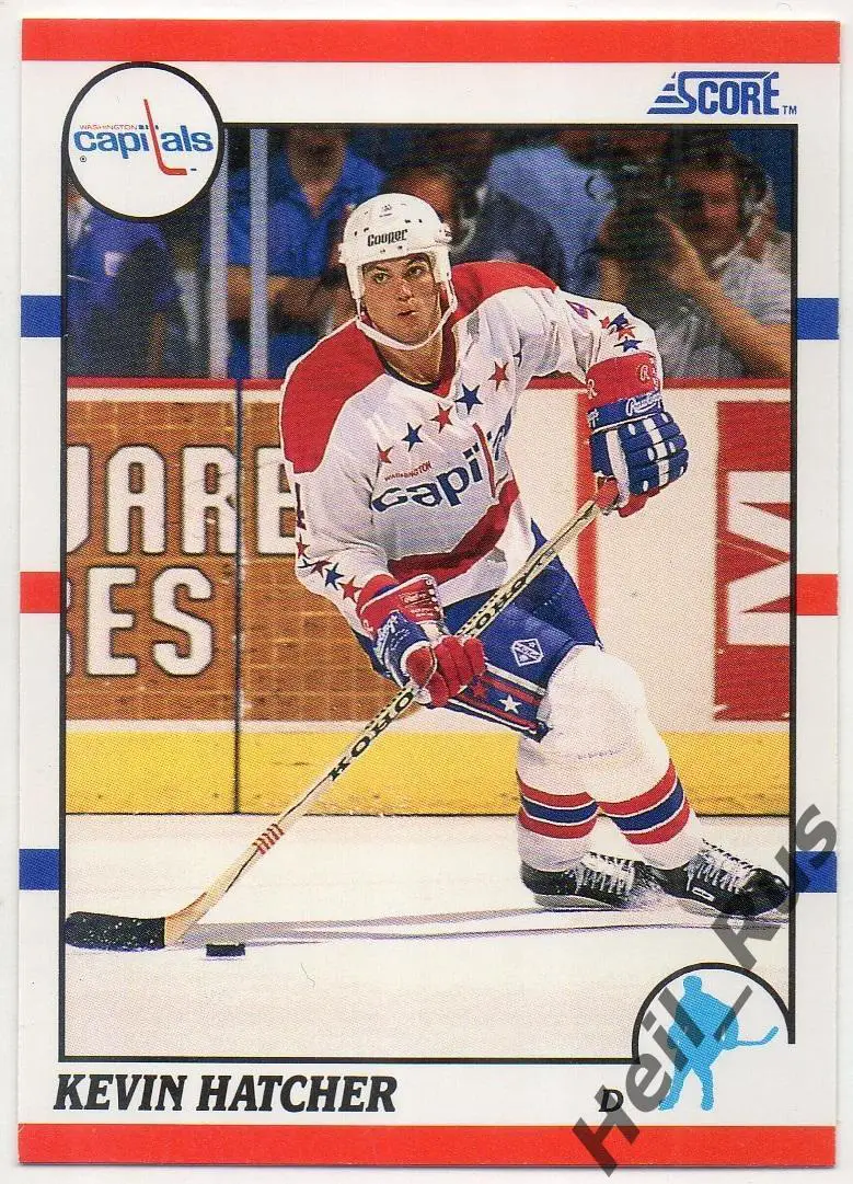 Хоккей Карточка Kevin Hatcher/Кевин Хэтчер Washington Capitals/Вашингтон NHL/НХЛ