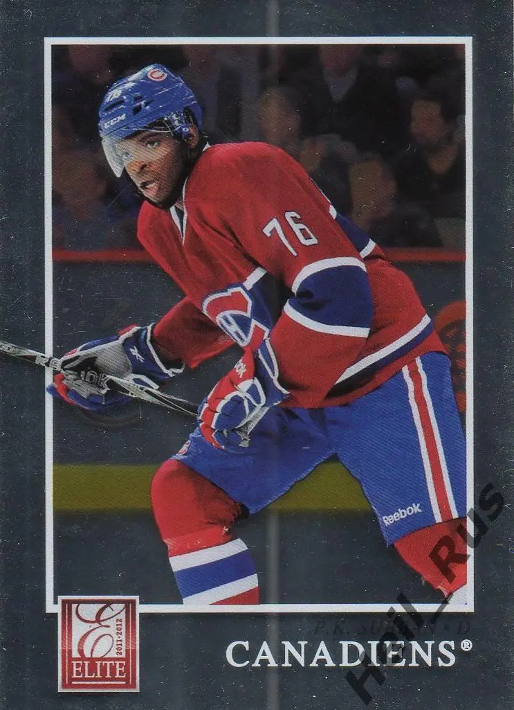 Хоккей; Карточка P. K. Subban/Пи-Кей Суббан Montreal Canadiens/Монреаль NHL/НХЛ
