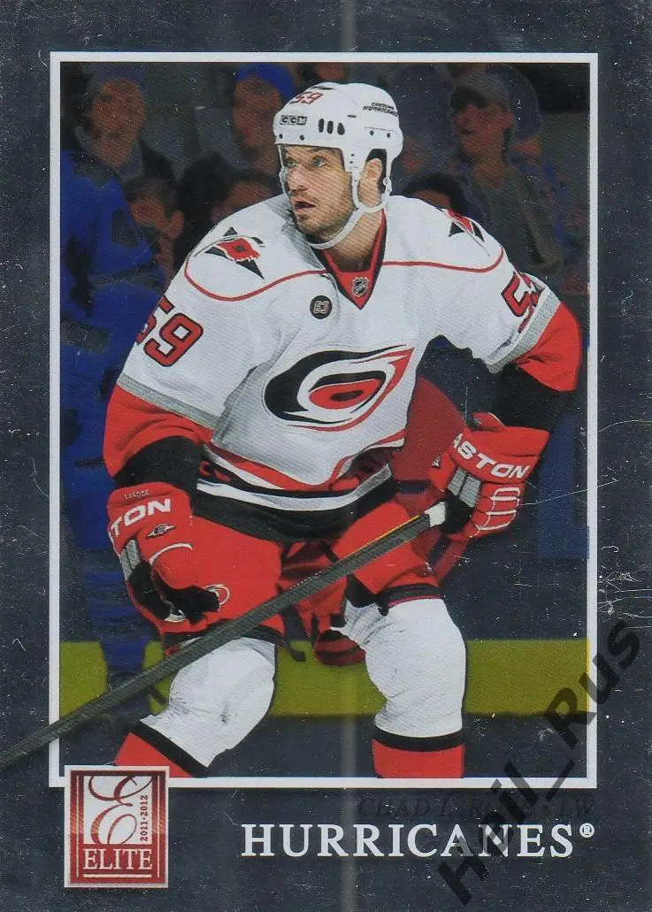Хоккей. Карточка Chad LaRose/Чэд Лароуз (Carolina Hurricanes / Каролина) НХЛ/NHL