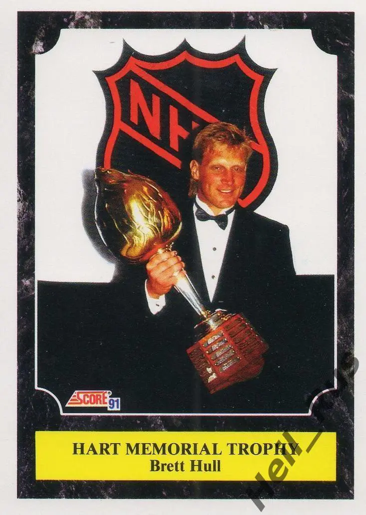 Хоккей; Карточка Brett Hull/Бретт Халл (St. Louis Blues/Сент-Луис Блюз) НХЛ-NHL