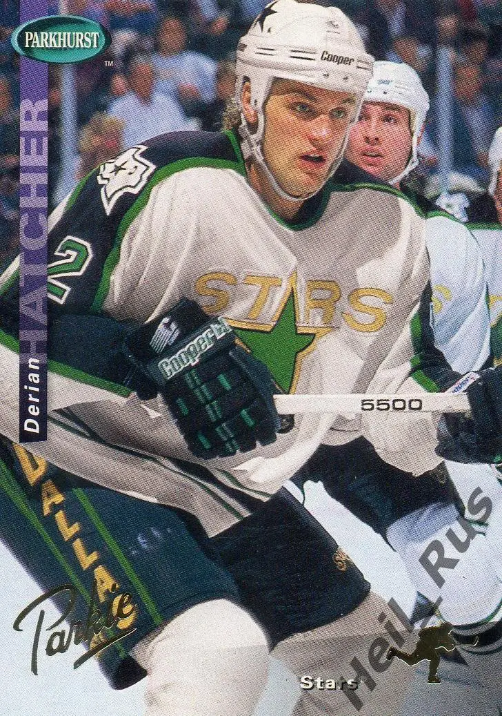 Хоккей. Карточка Derian Hatcher/Дериан Хэтчер Dallas Stars/Даллас Старз НХЛ/NHL