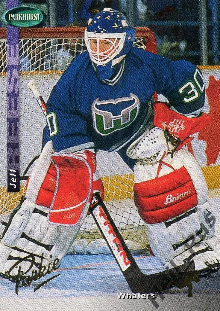 Хоккей Карточка Jeff Reese/Джефф Риз (Hartford Whalers/Хартфорд Уэйлерс) НХЛ/NHL
