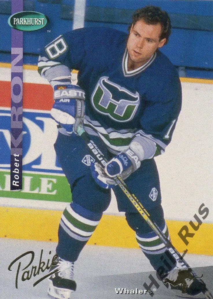 Хоккей. Карточка Robert Kron/Роберт Крон (Hartford Whalers/Хартфорд) НХЛ/NHL