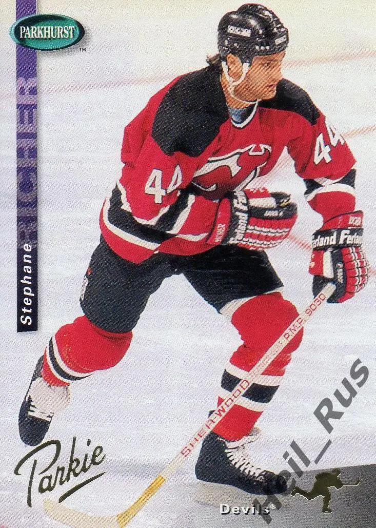 Хоккей Карточка Stephane Richer/Стефан Рише (New Jersey Devils/Девилз) НХЛ/NHL