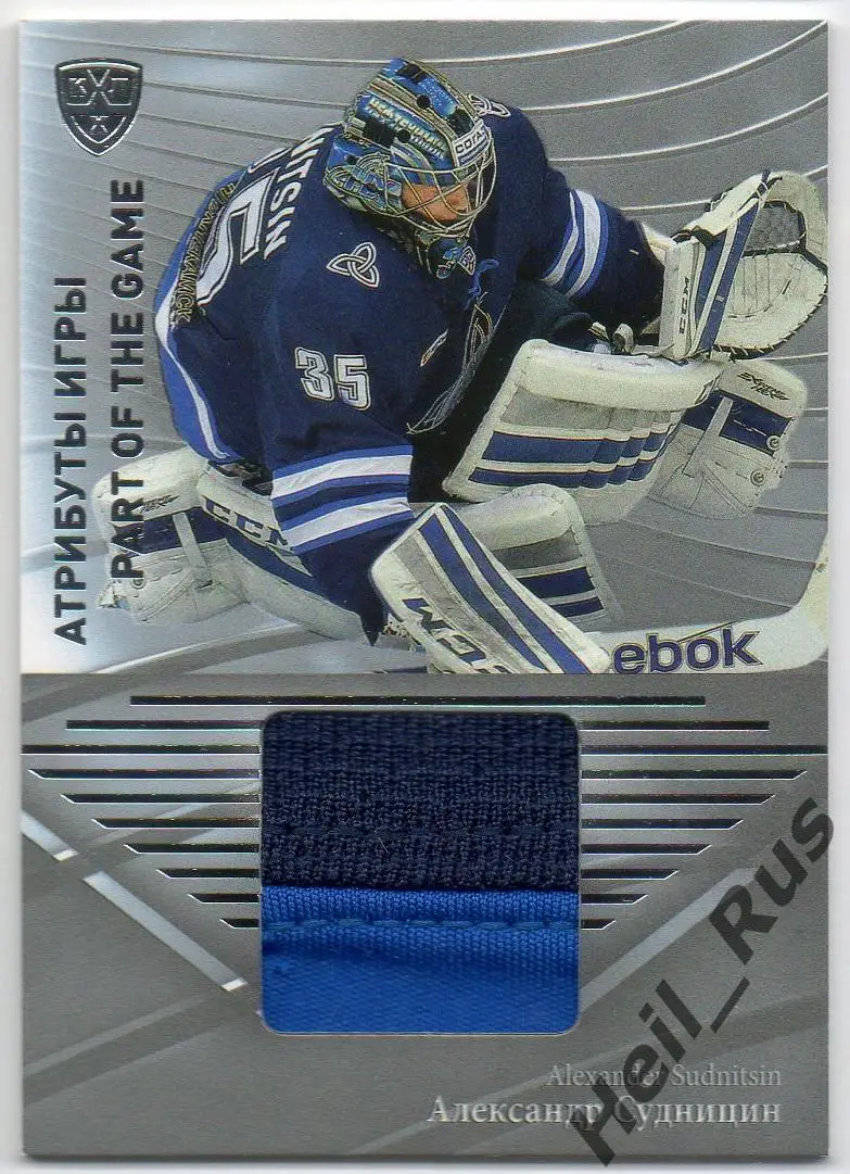 Хоккей. Карточка Александр Судницин (Нефтехимик Нижнекамск) КХЛ 2015/16 SeReal