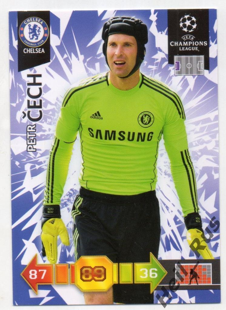 Футбол. Карточка Petr Cech/Петр Чех Челси, Арсенал Лига Чемпионов 2010-11 Panini