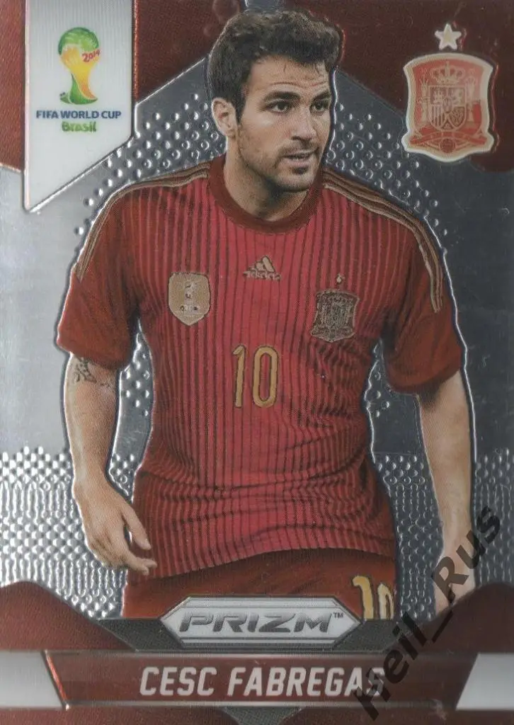 Футбол Карточка Cesc Fabregas/Сеск Фабрегас (Испания) Чемпионат Мира 2014 Panini