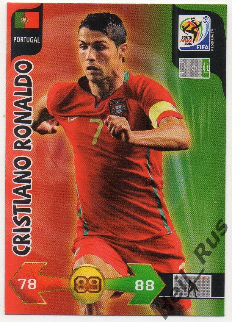Футбол. Карточка Криштиану Роналду Португалия, Ювентус, Реал Чемпионат Мира 2010