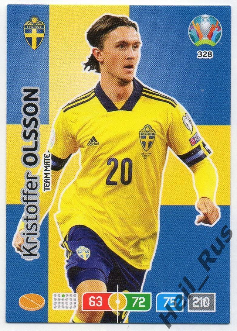 Футбол. Карточка Кристоффер Олссон (Швеция, Краснодар) Euro/Евро 2020 Panini