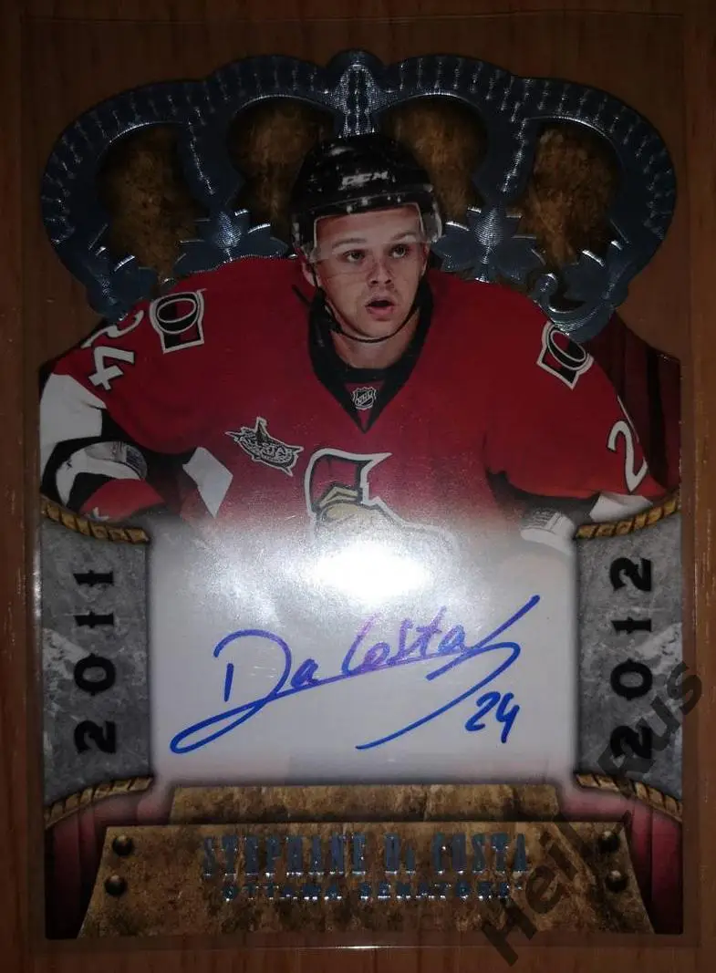 Хоккей. Карточка автограф Стефан Да Коста Ottawa Senators, ЦСКА, Ак Барс НХЛ/КХЛ