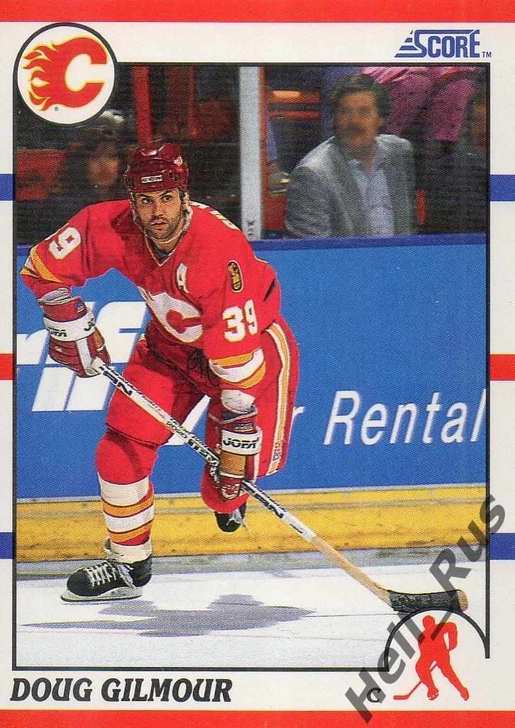 Хоккей; Карточка Doug Gilmour/Дуг Гилмор (Calgary Flames/Калгари Флэймз) НХЛ/NHL