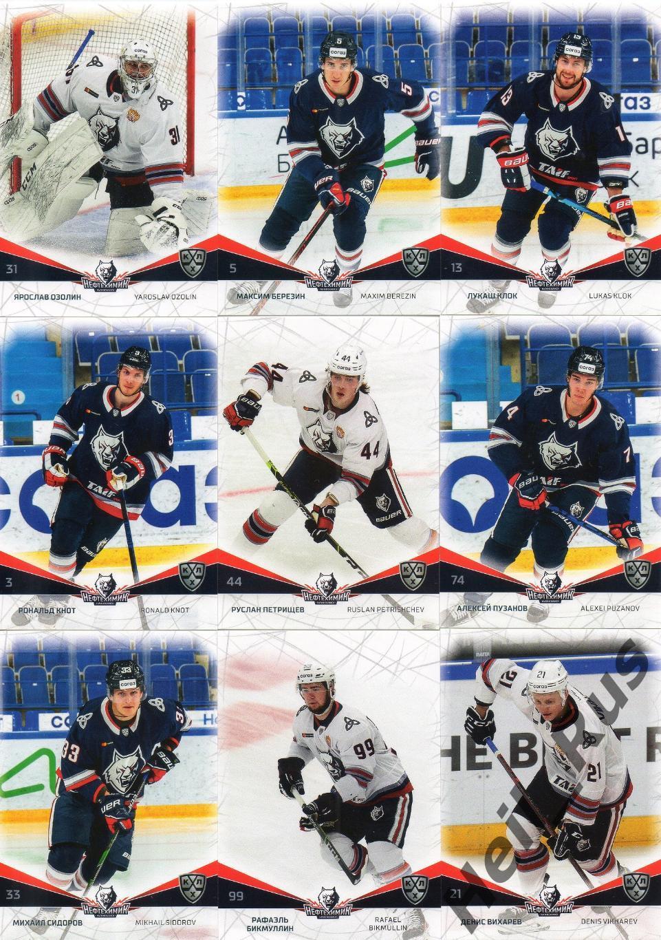 Хоккей. Нефтехимик Нижнекамск 18 карточек КХЛ сезон 2021/22 (Озолин, Порядин, +)