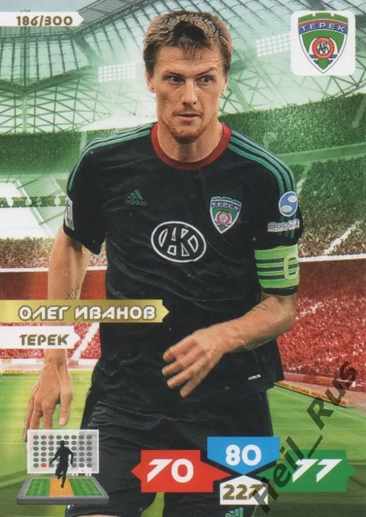 Футбол. Карточка Олег Иванов (Терек/Ахмат Грозный, Крылья Советов) Panini РФПЛ