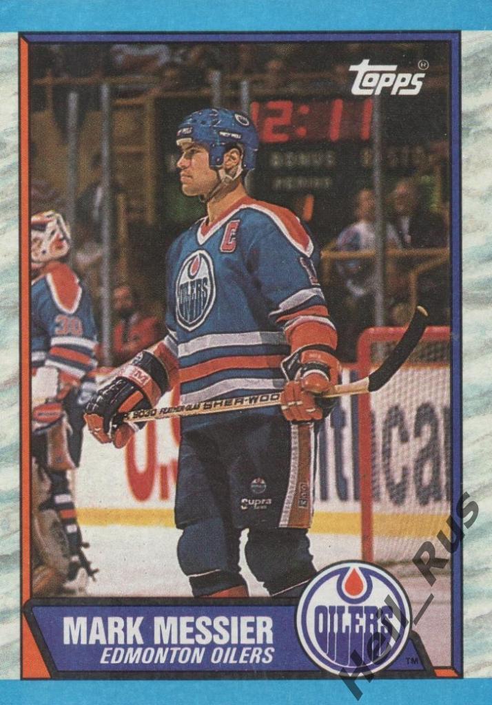 Хоккей Карточка Mark Messier/Марк Мессье Edmonton Oilers/Эдмонтон Ойлерз NHL/НХЛ