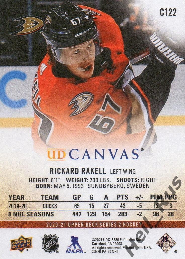 Хоккей Карточка Rickard Rakell/Рикард Ракелль Anaheim Ducks/Анахайм Дакс НХЛ-NHL 1