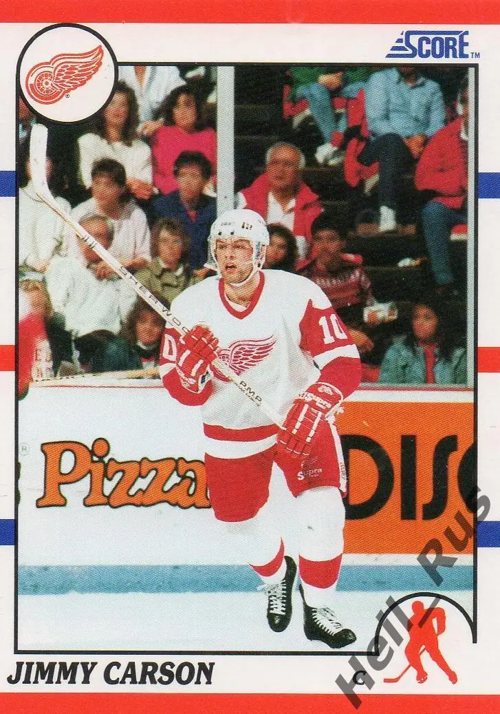 Хоккей; Карточка Jimmy Carson/Джимми Карсон (Detroit Red Wings/Детройт) НХЛ/NHL