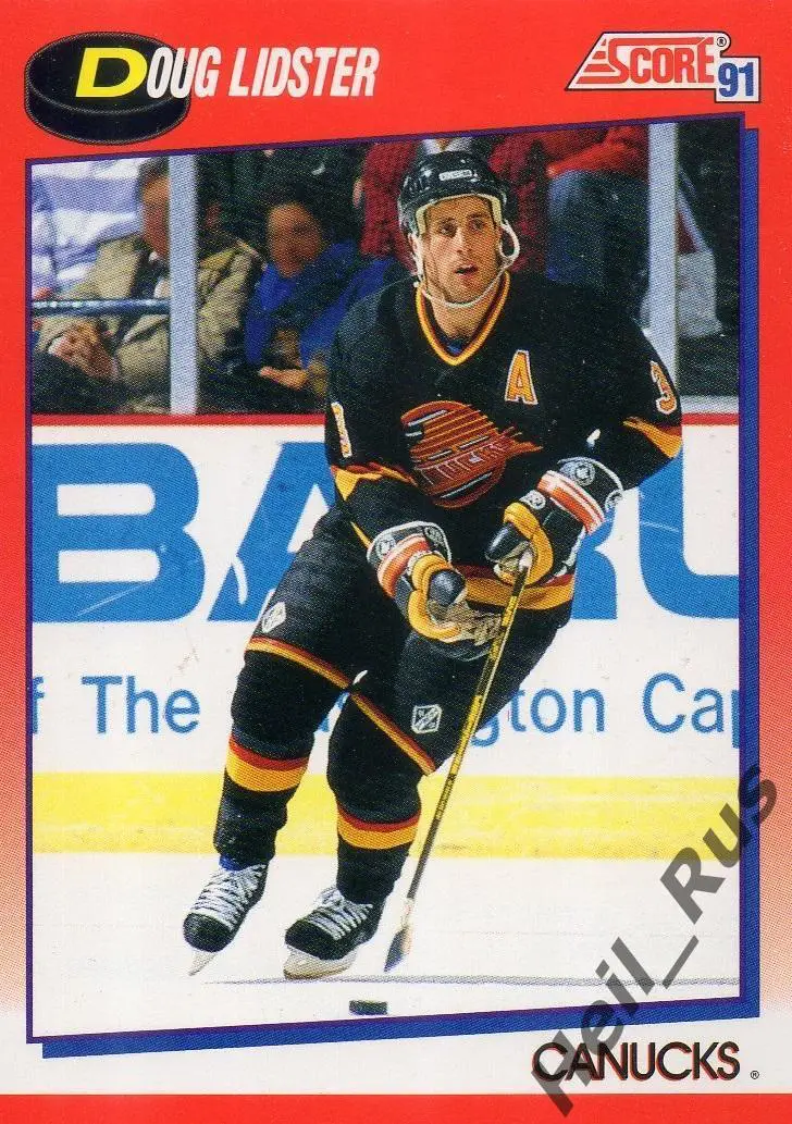 Хоккей. Карточка Doug Lidster / Дуг Лидстер (Vancouver Canucks/Ванкувер) НХЛ/NHL