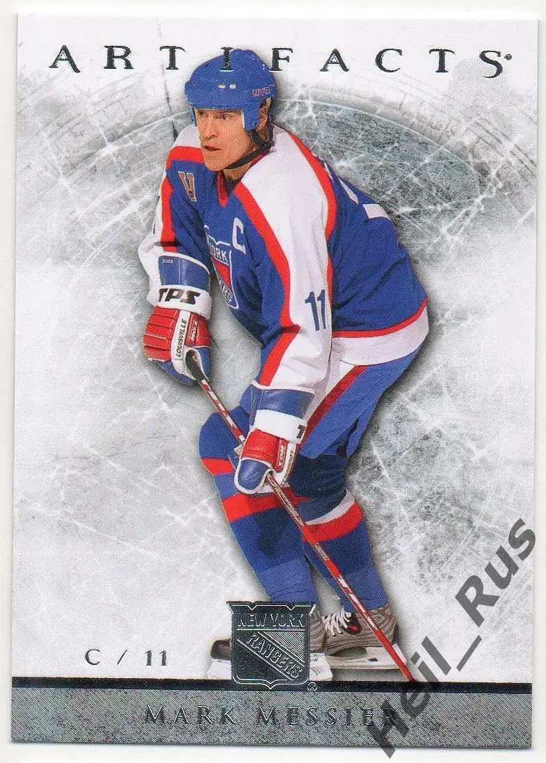 Хоккей Карточка Mark Messier/Марк Мессье (New York Rangers/Рейнджерс) НХЛ/NHL